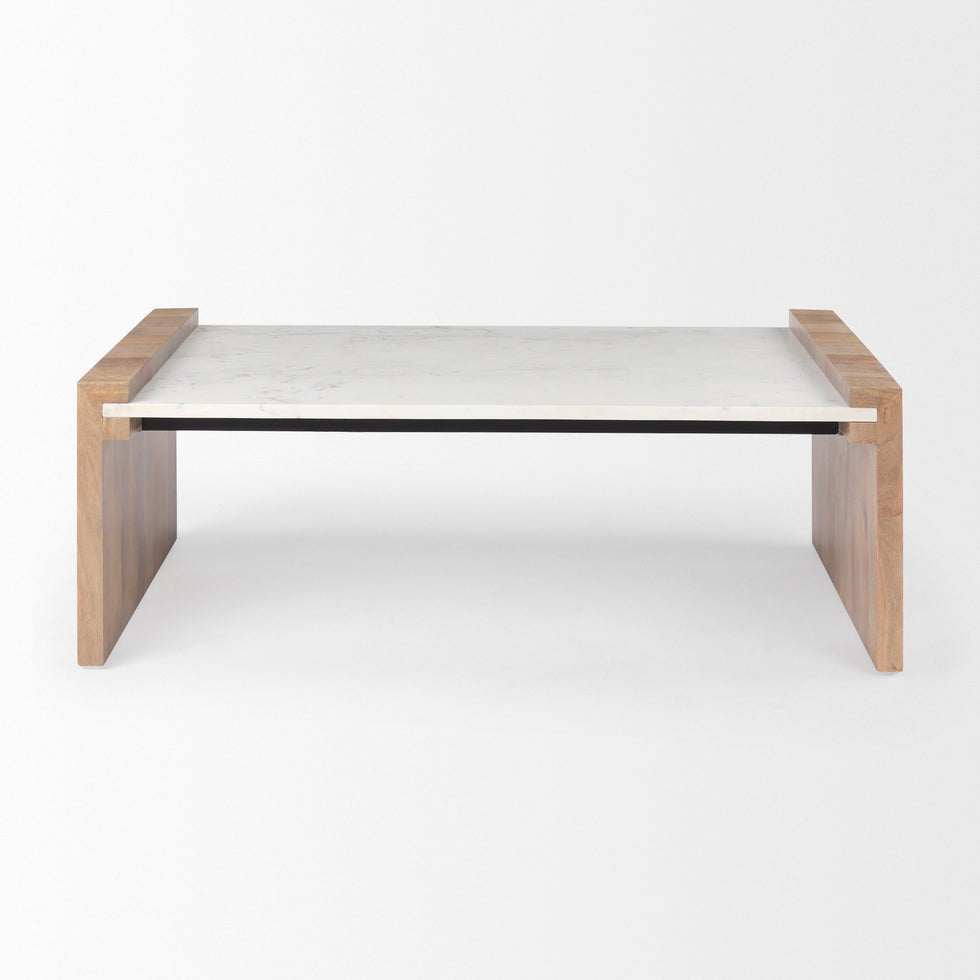 Mercana - Athens Coffee Table in Brown, Solid Wood