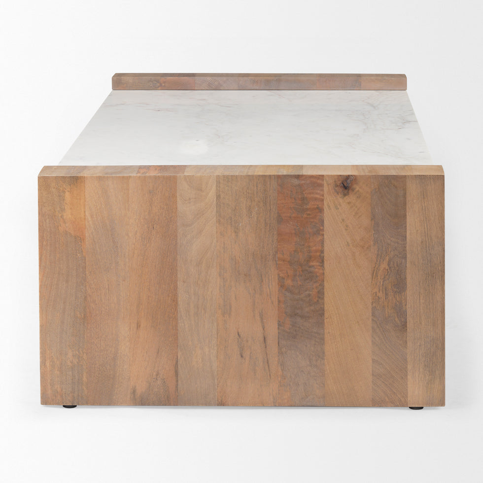 Mercana - Athens Coffee Table in Brown, Solid Wood