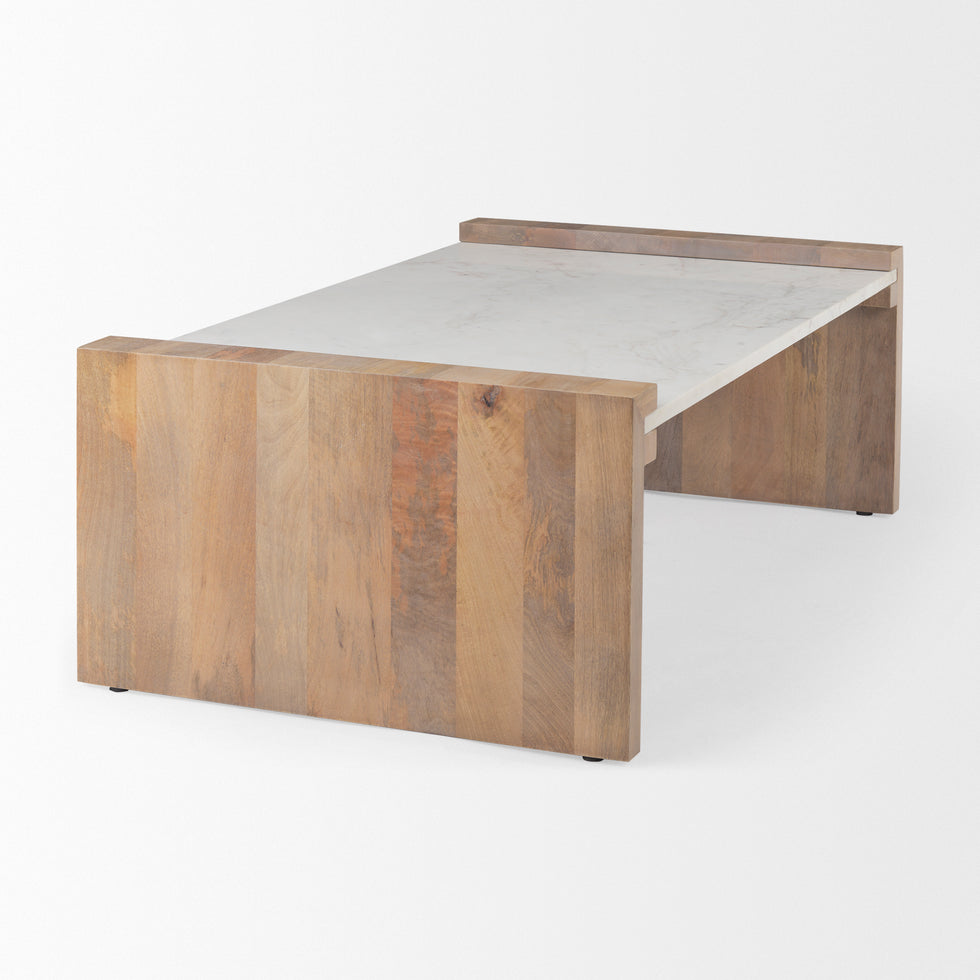 Mercana - Athens Coffee Table in Brown, Solid Wood