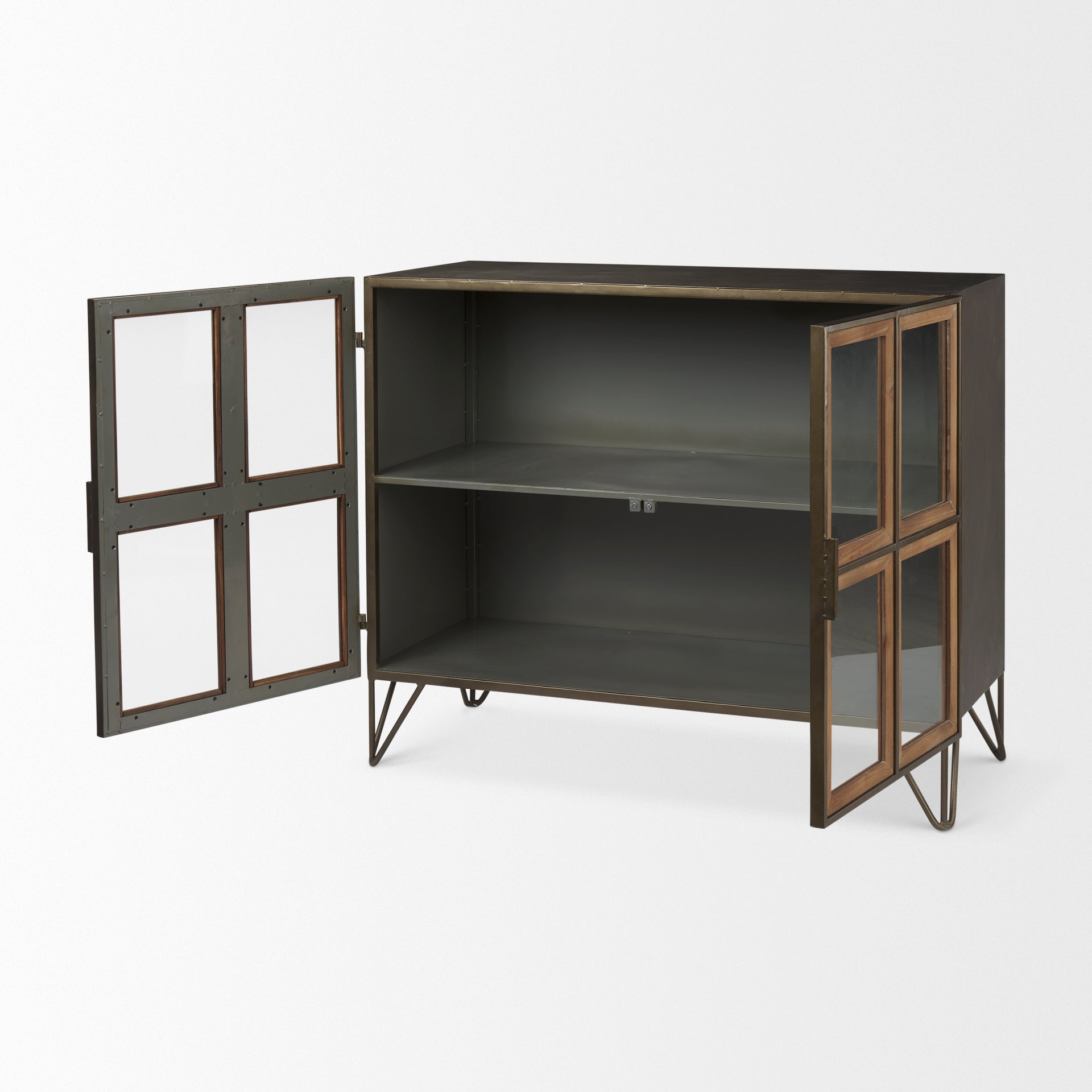 Mercana - Pandora Accent Cabinet in Brown, Iron