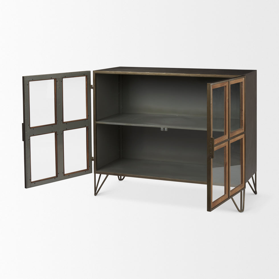 Mercana - Pandora Accent Cabinet in Brown, Iron