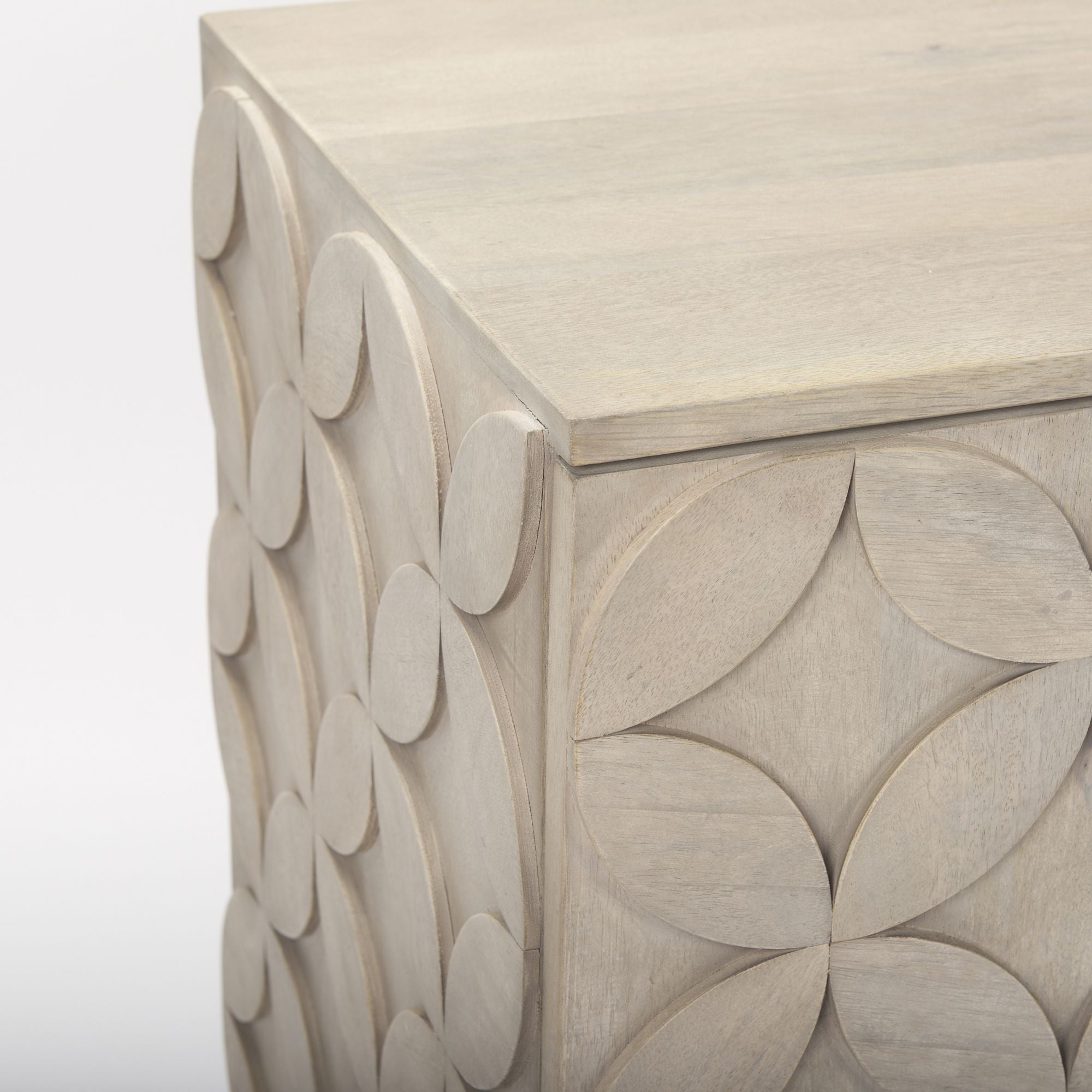 Mercana - Excelsior Light Brown Wood with Gold Iron Base Accent Cabinet