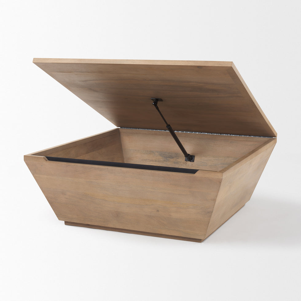 Mercana - Wyatt Coffee Table in Brown, Solid Wood