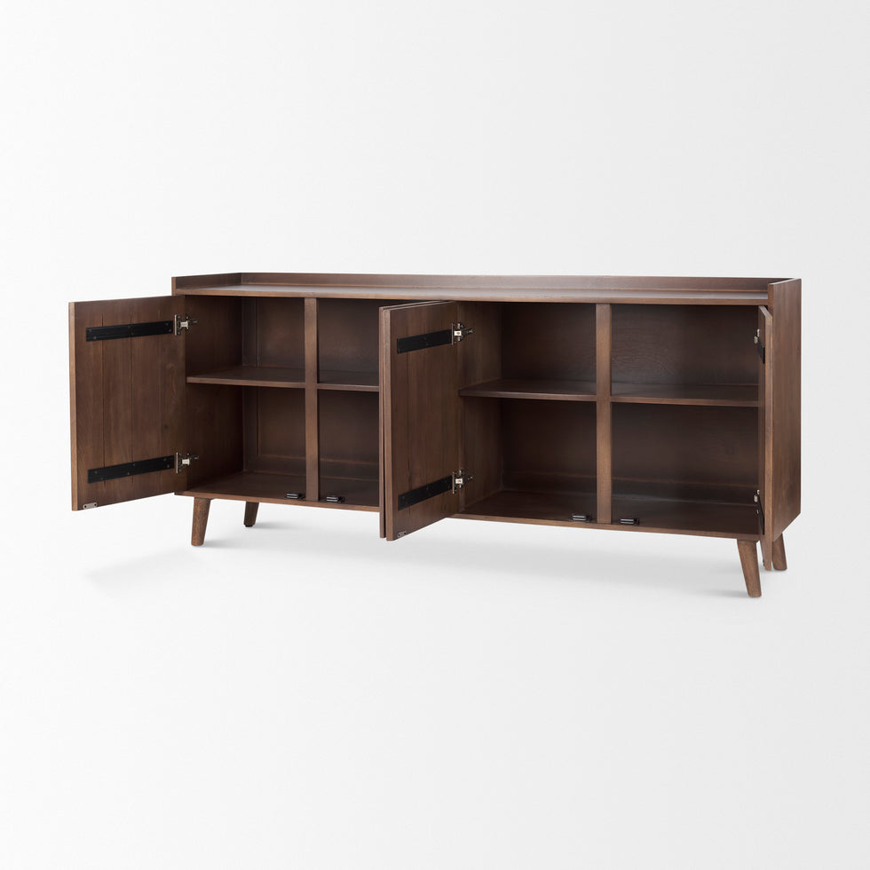 Mercana - Lillie Sideboard in Brown, Solid Wood