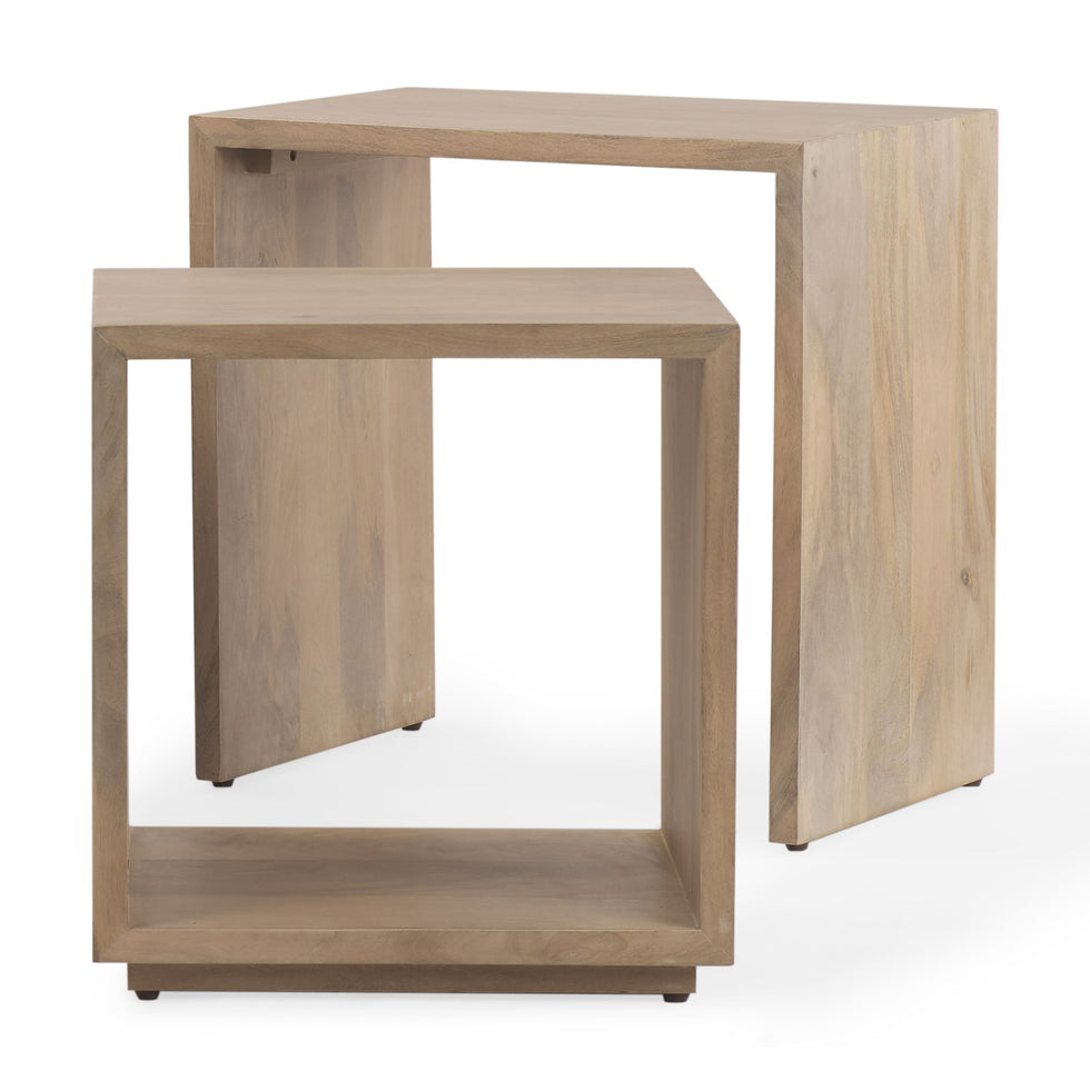 Mercana Alanna Accent Table (Set of 2) - Brown, Wood