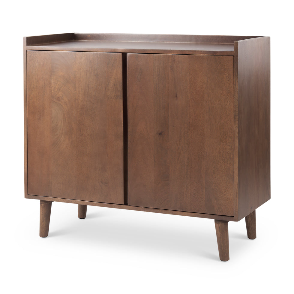 Mercana - Lillie Accent Cabinet in Brown, Solid Wood