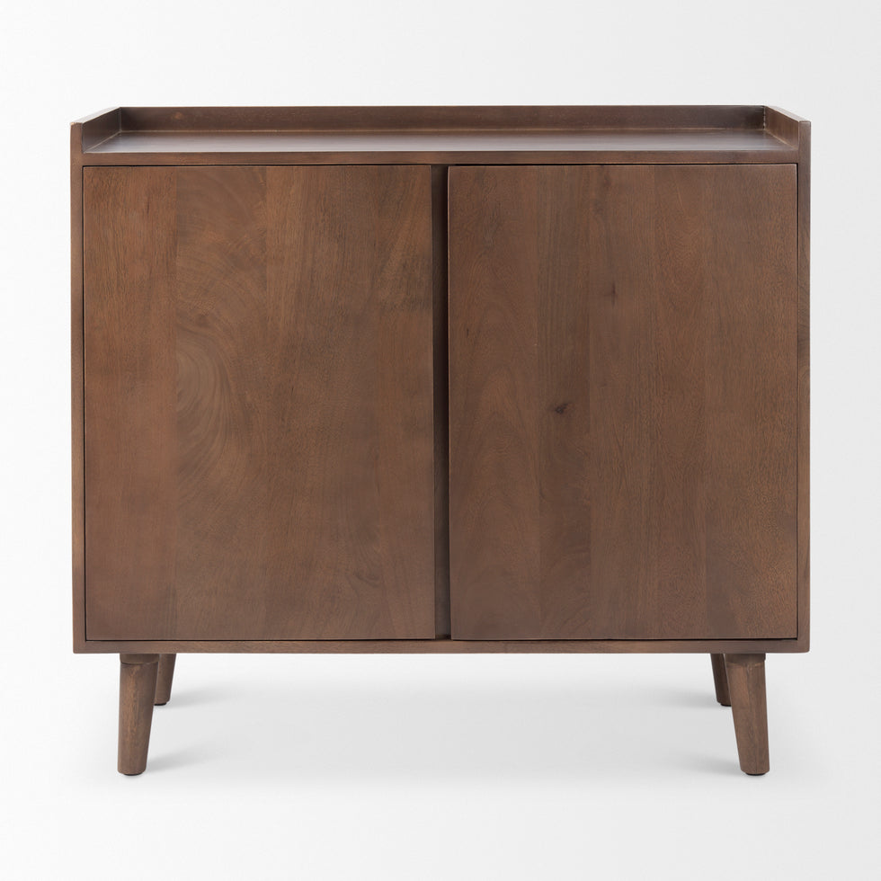 Mercana - Lillie Accent Cabinet in Brown, Solid Wood