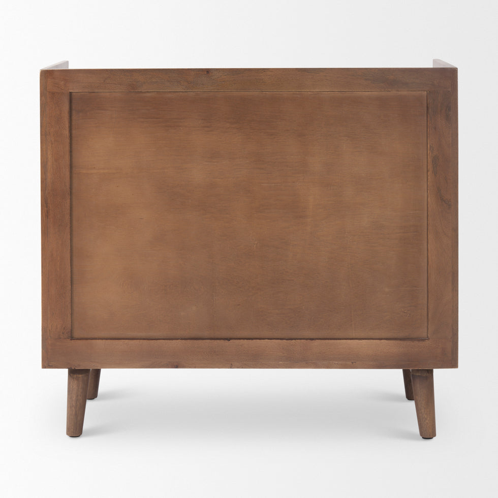 Mercana - Lillie Accent Cabinet in Brown, Solid Wood