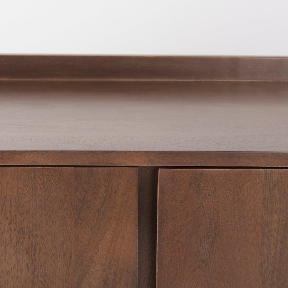 Mercana - Lillie Accent Cabinet in Brown, Solid Wood