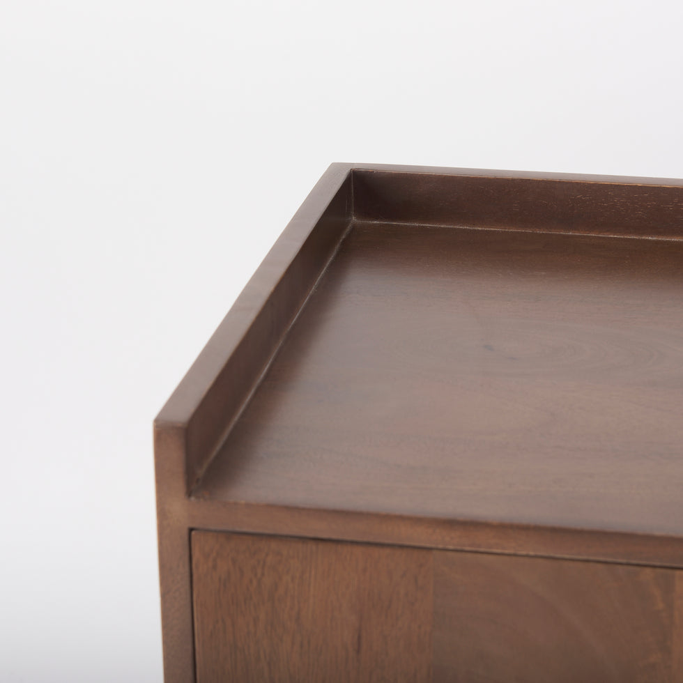 Mercana - Lillie Accent Cabinet in Brown, Solid Wood