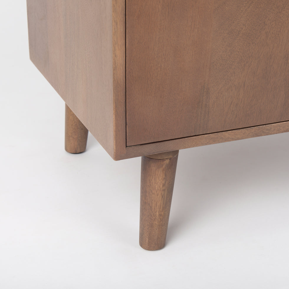 Mercana - Lillie Accent Cabinet in Brown, Solid Wood