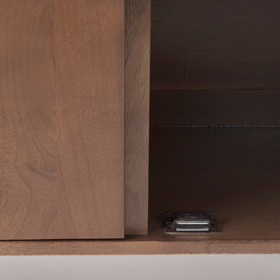 Mercana - Lillie Accent Cabinet in Brown, Solid Wood