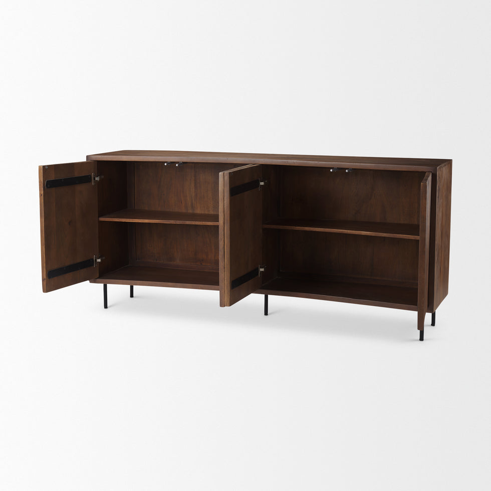 Mercana - Lance Sideboard in Brown, Solid Wood