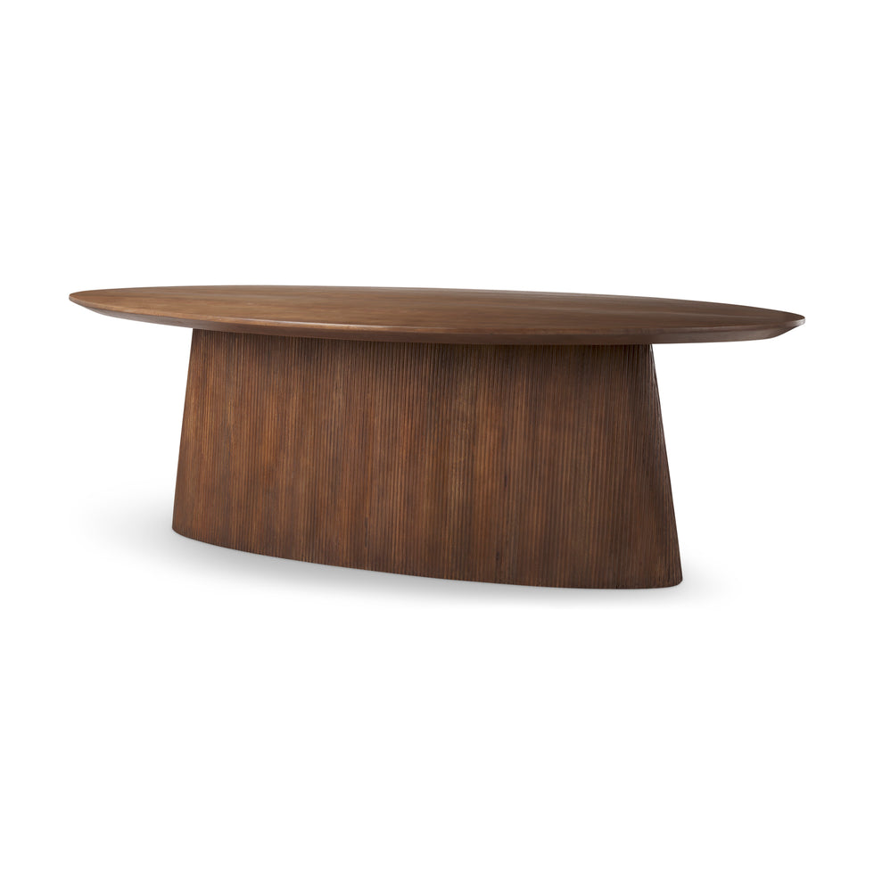 Mercana - Lance Dining Table in Brown, Solid Wood