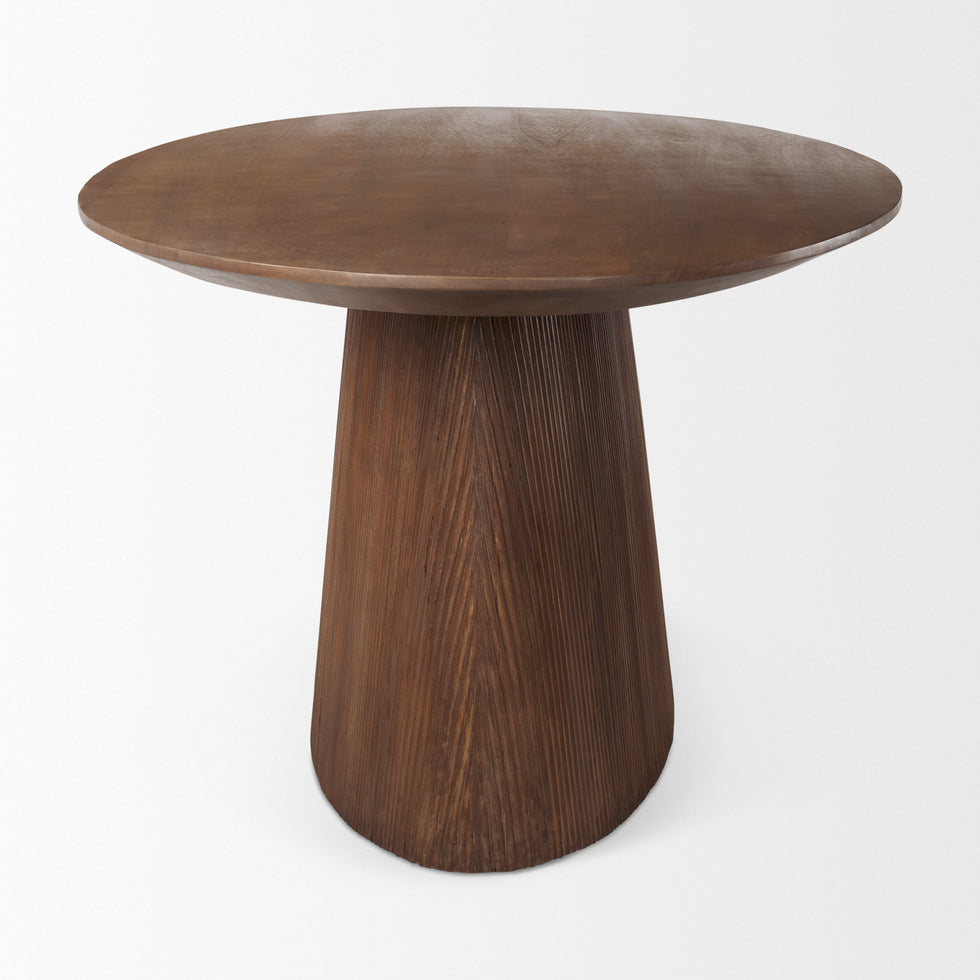Mercana - Lance Dining Table in Brown, Solid Wood