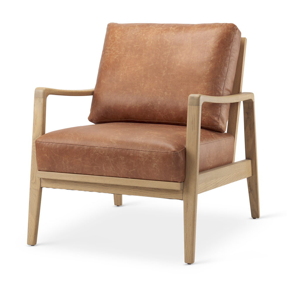 Mercana Raeleigh Leather Accent Chair