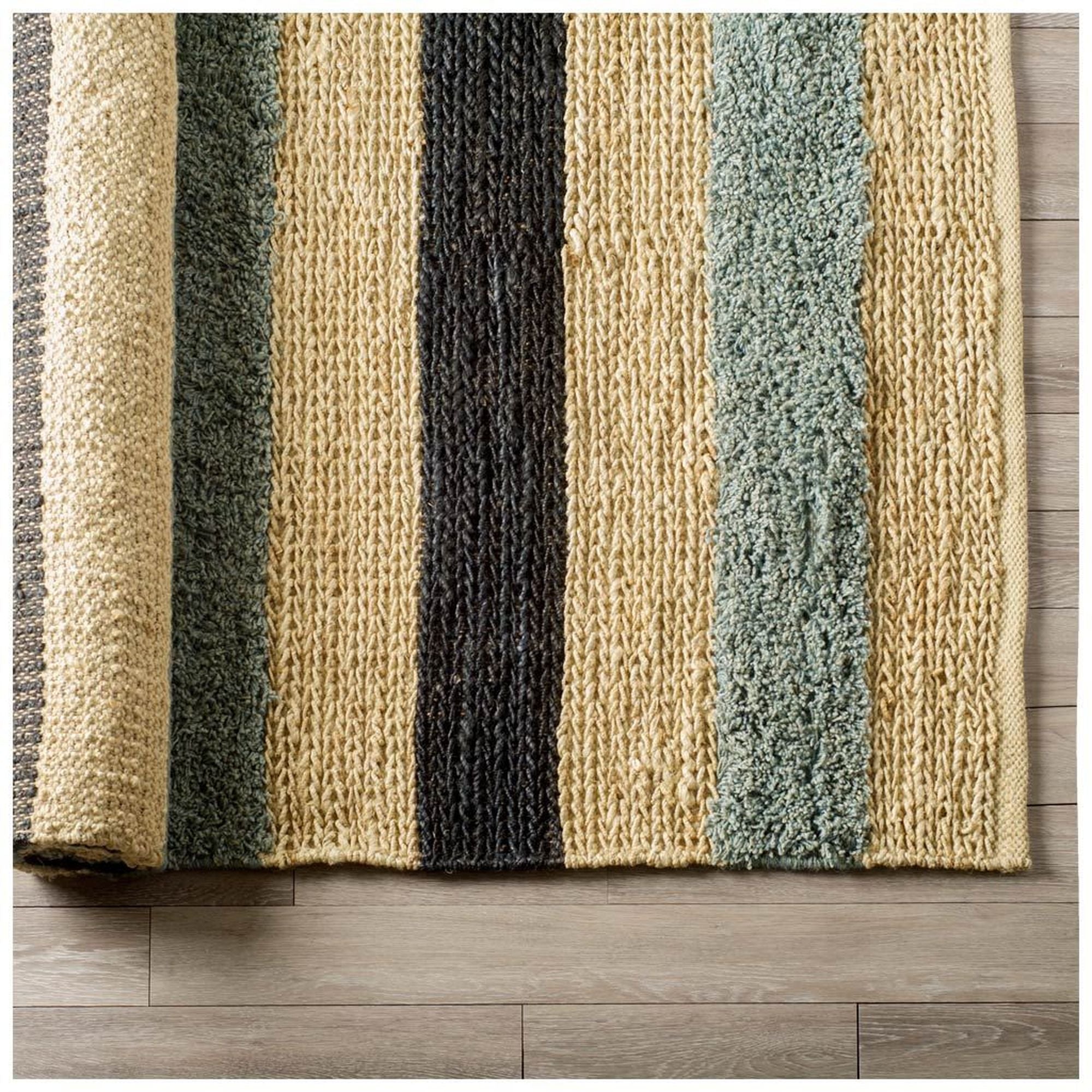Mercana - Dolman 8 x 10 Multi-Colored Jute Hand Woven Rug