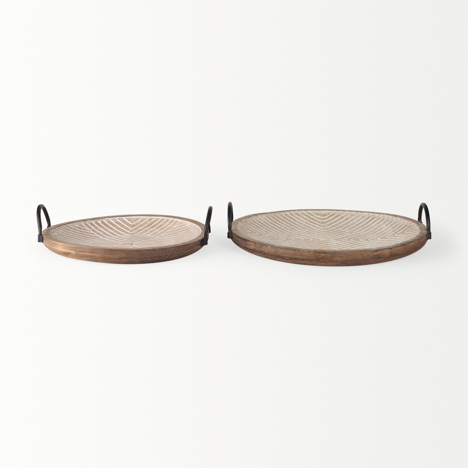 Mercana - Jamila Tray in Brown, Solid Wood