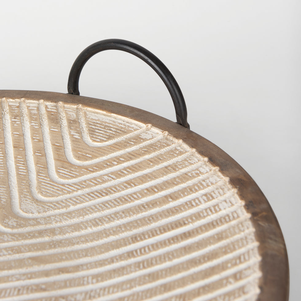 Mercana - Jamila Tray in Brown, Solid Wood