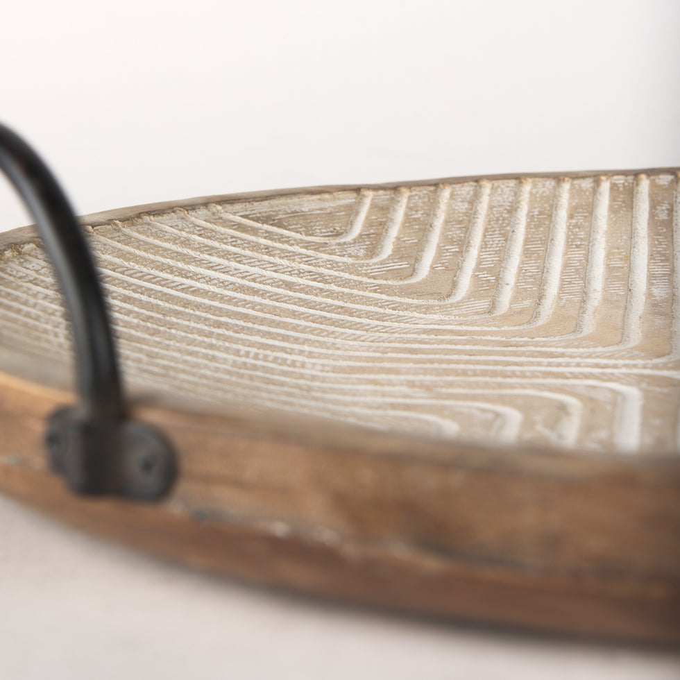 Mercana - Jamila Tray in Brown, Solid Wood