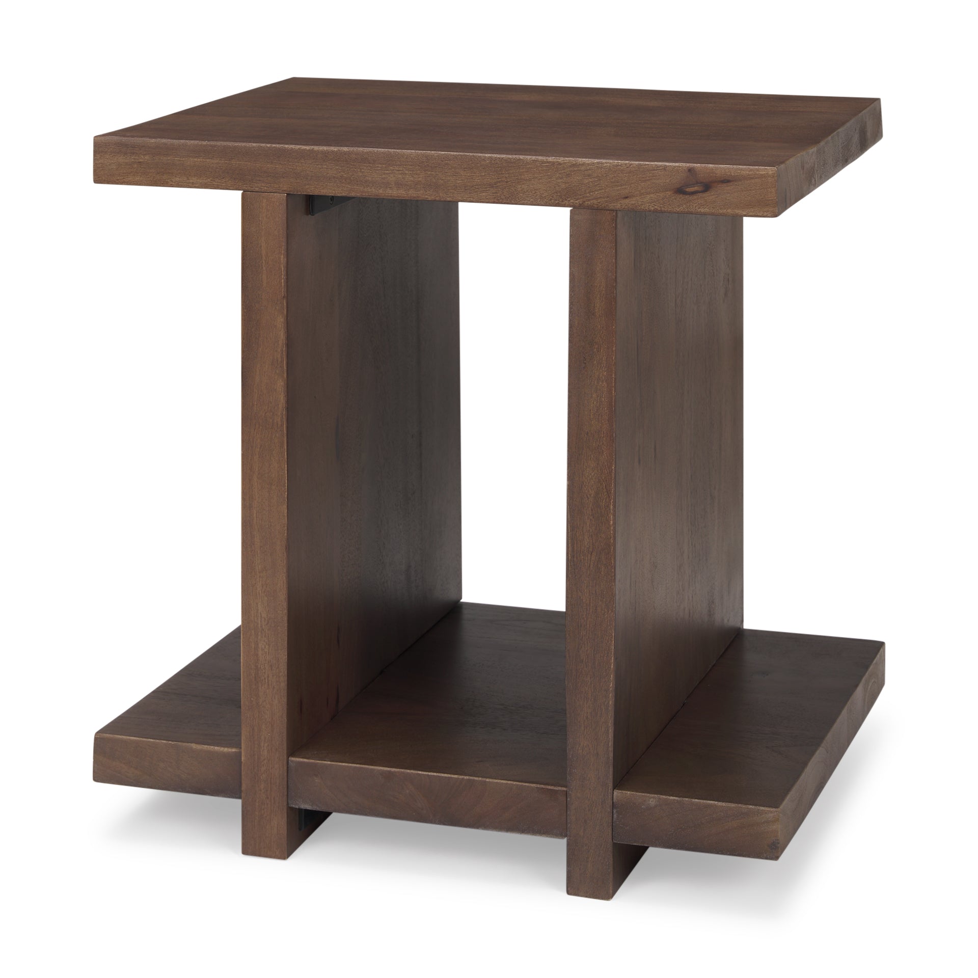 Mercana - Nohr Accent Table in Brown, Solid Wood