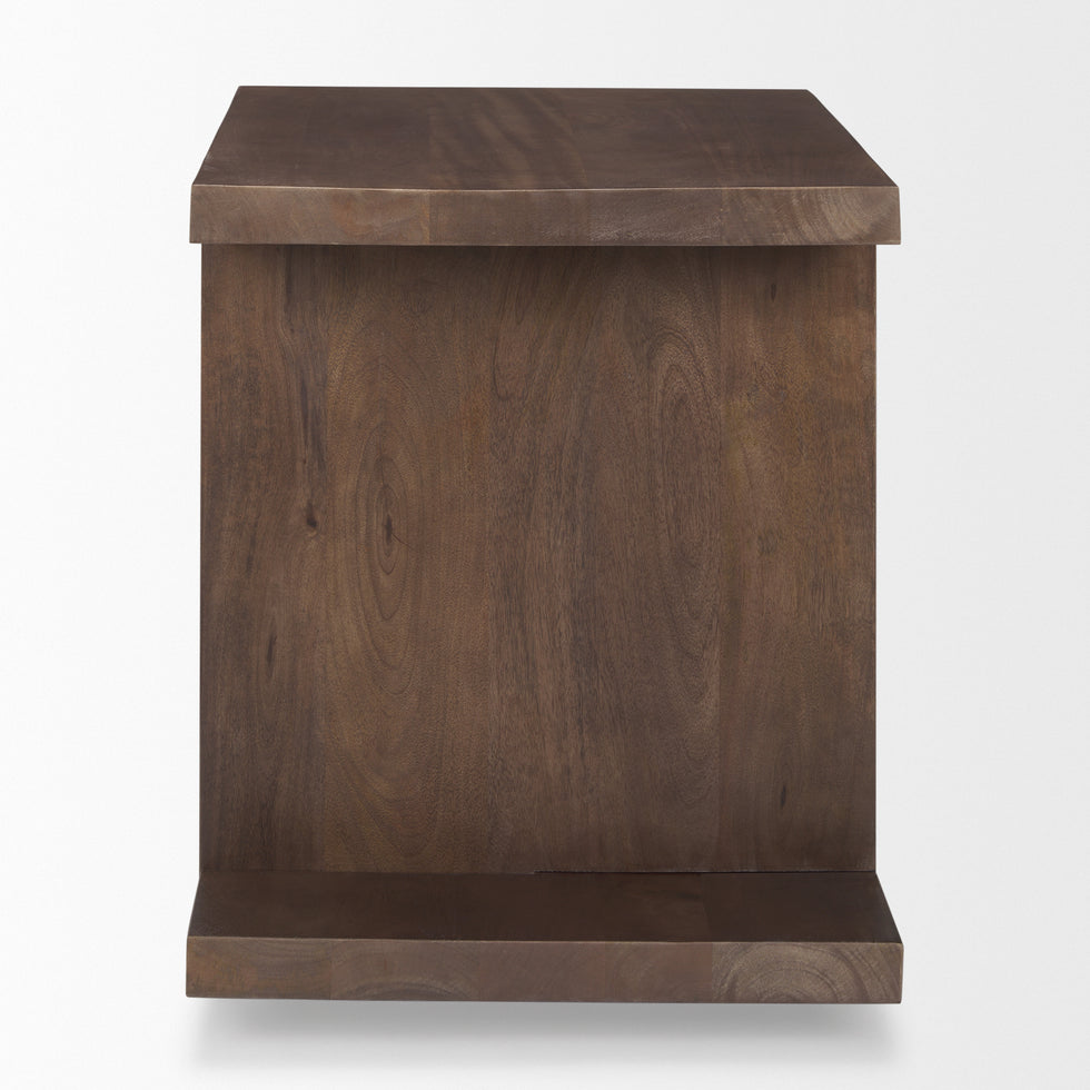 Mercana - Nohr Accent Table in Brown, Solid Wood