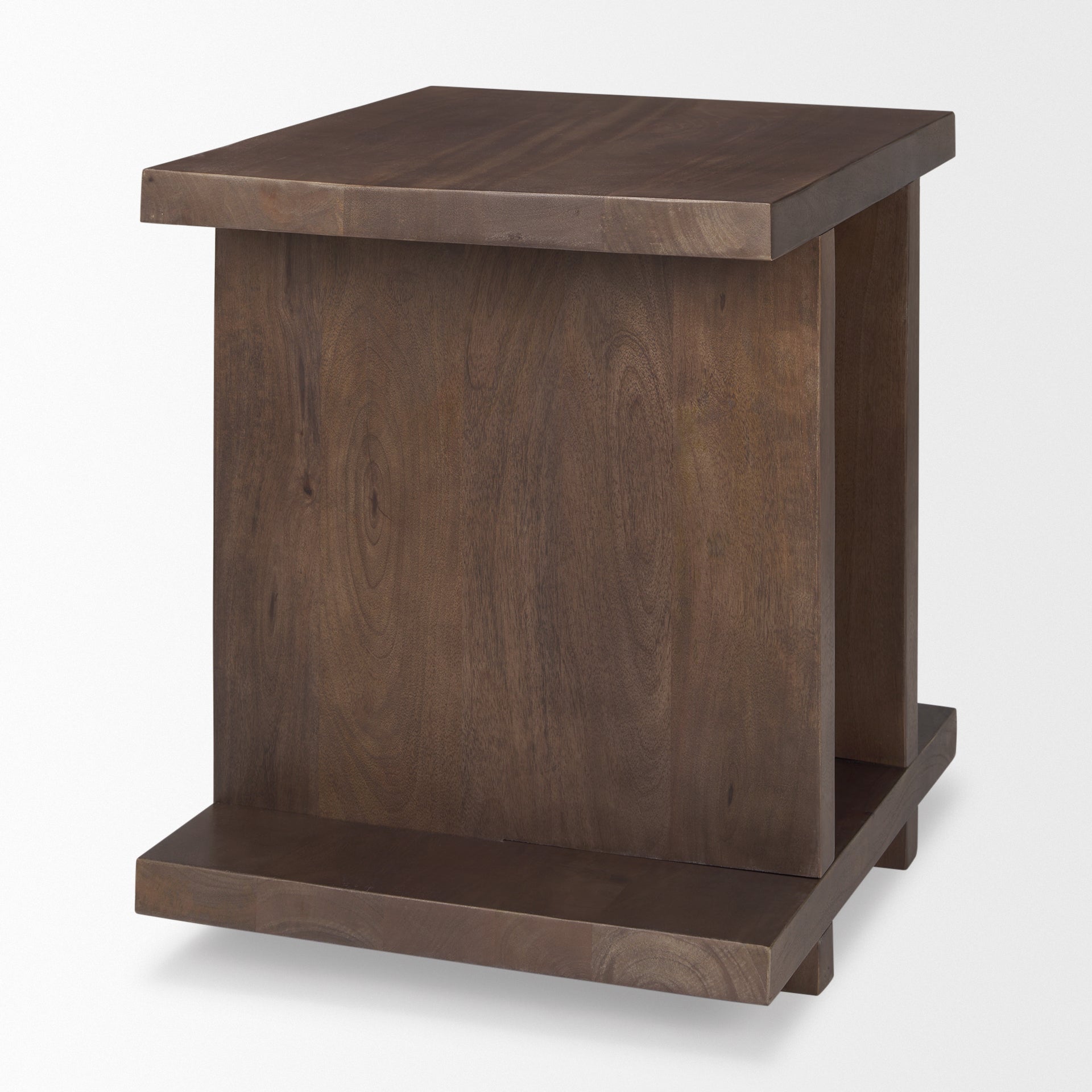 Mercana - Nohr Accent Table in Brown, Solid Wood
