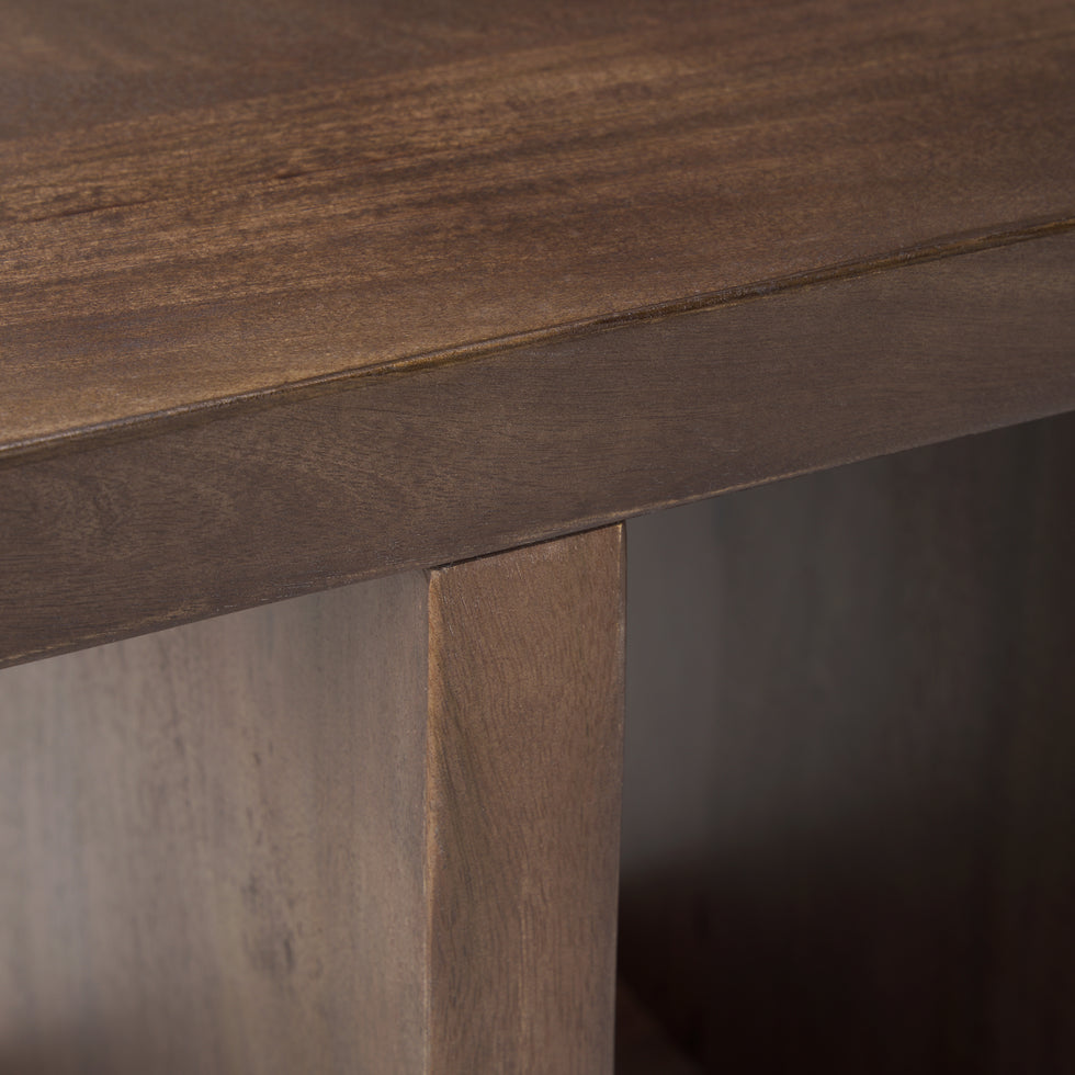Mercana - Nohr Accent Table in Brown, Solid Wood