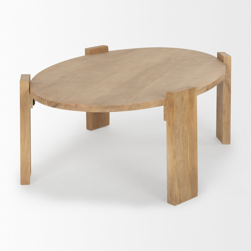 Mercana - Evelyn Coffee Table in Brown, Solid Wood