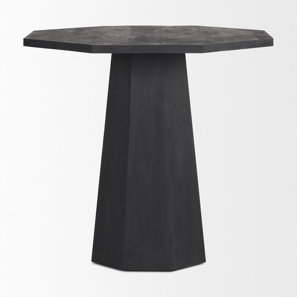 Mercana - Maxine Foyer Table in Black, Solid Wood