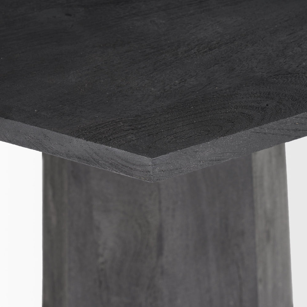 Mercana - Maxine Foyer Table in Black, Solid Wood