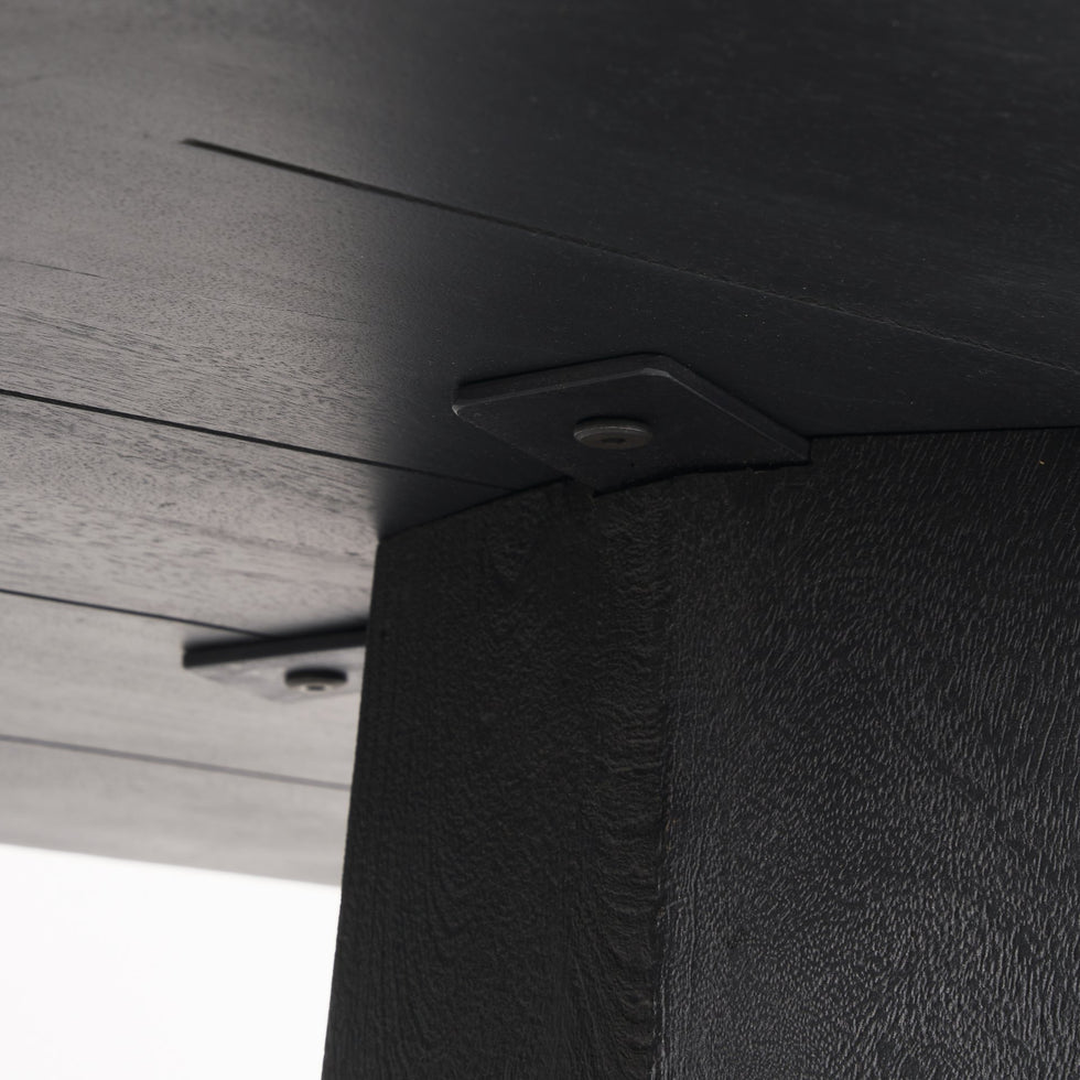 Mercana - Maxine Foyer Table in Black, Solid Wood