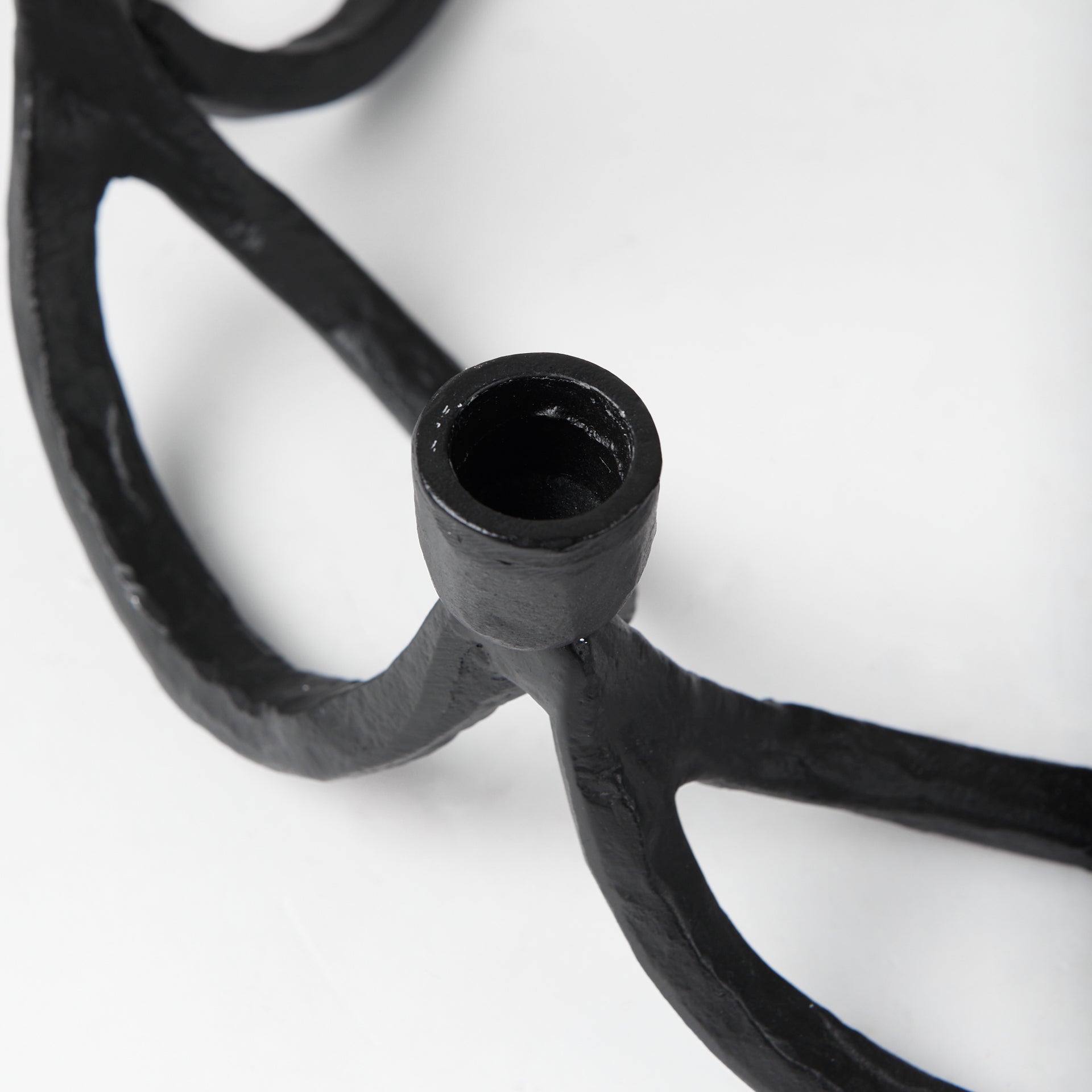 Mercana - Seraph Candle Holder in Black, Metal