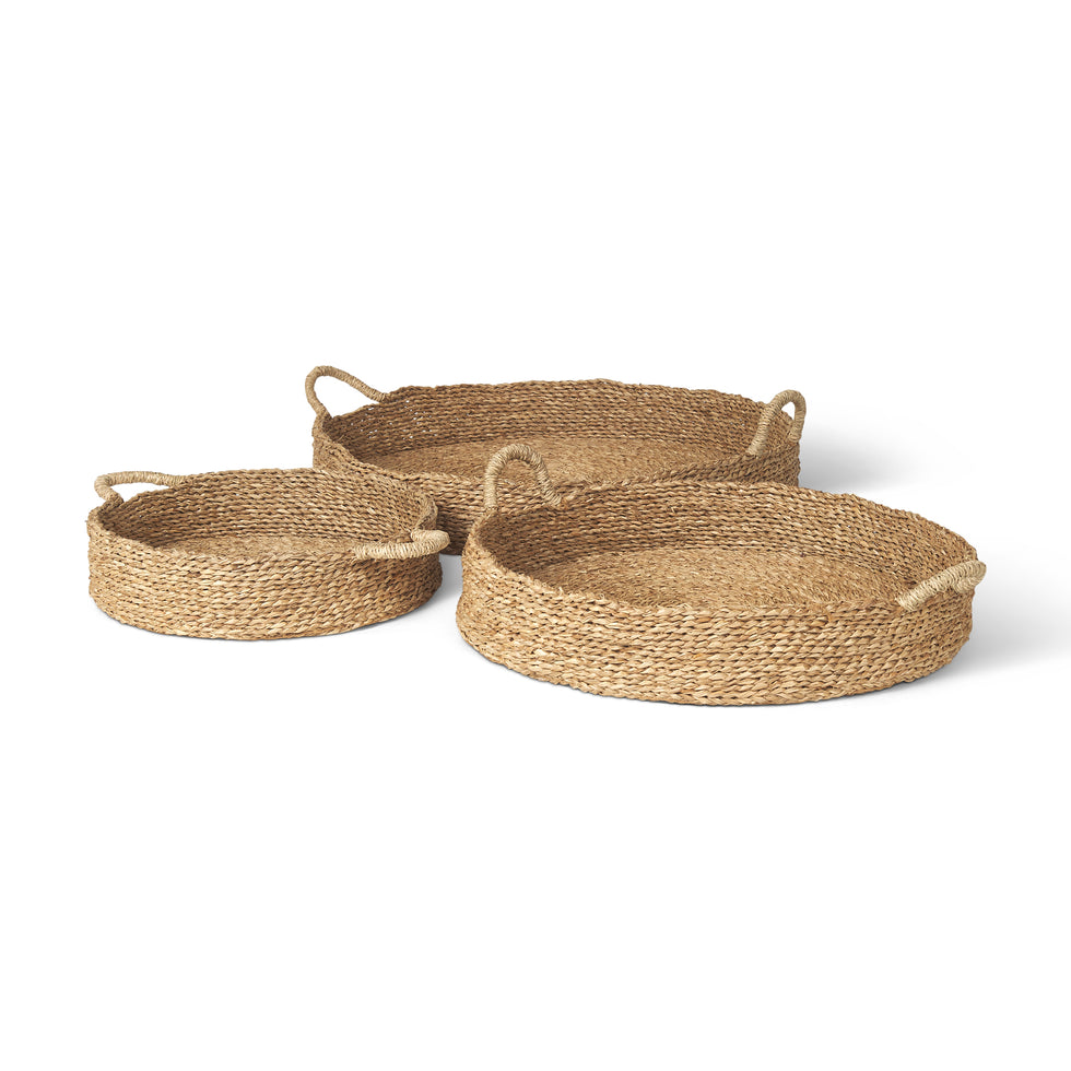 Mercana - Ulana Trays in Brown, Seagrass