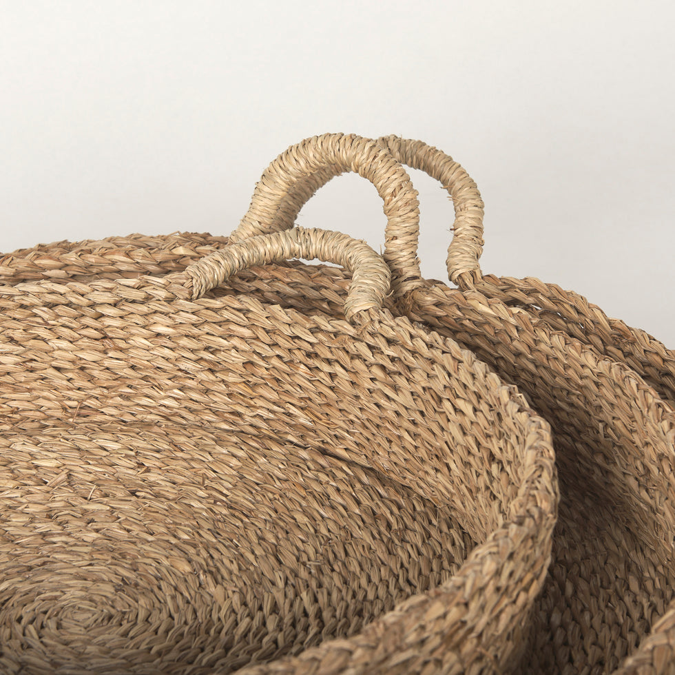 Mercana - Ulana Trays in Brown, Seagrass