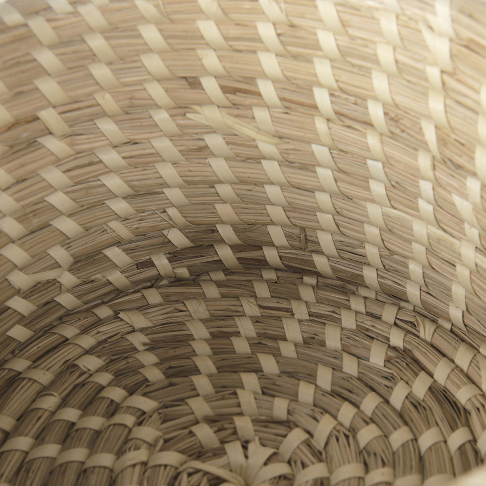 Mercana - Kailini Nesting Seagrass Palm Leaf Boxes with Lids (Set of 3)