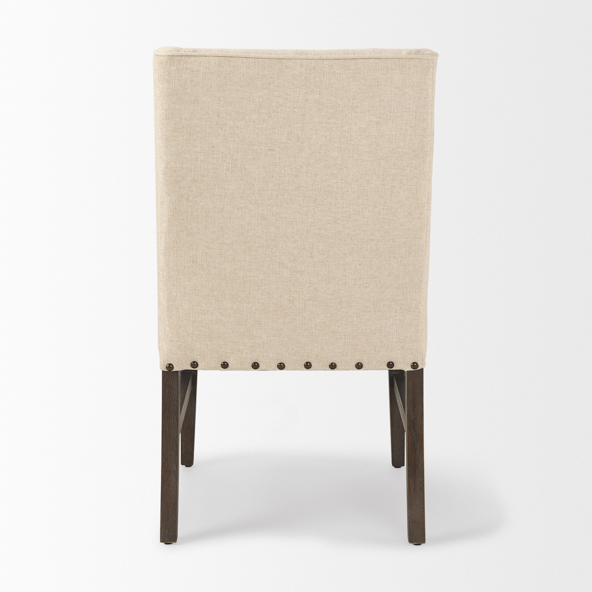 Mercana - Kensington Dining Chair in Brown/Cream, Solid Wood