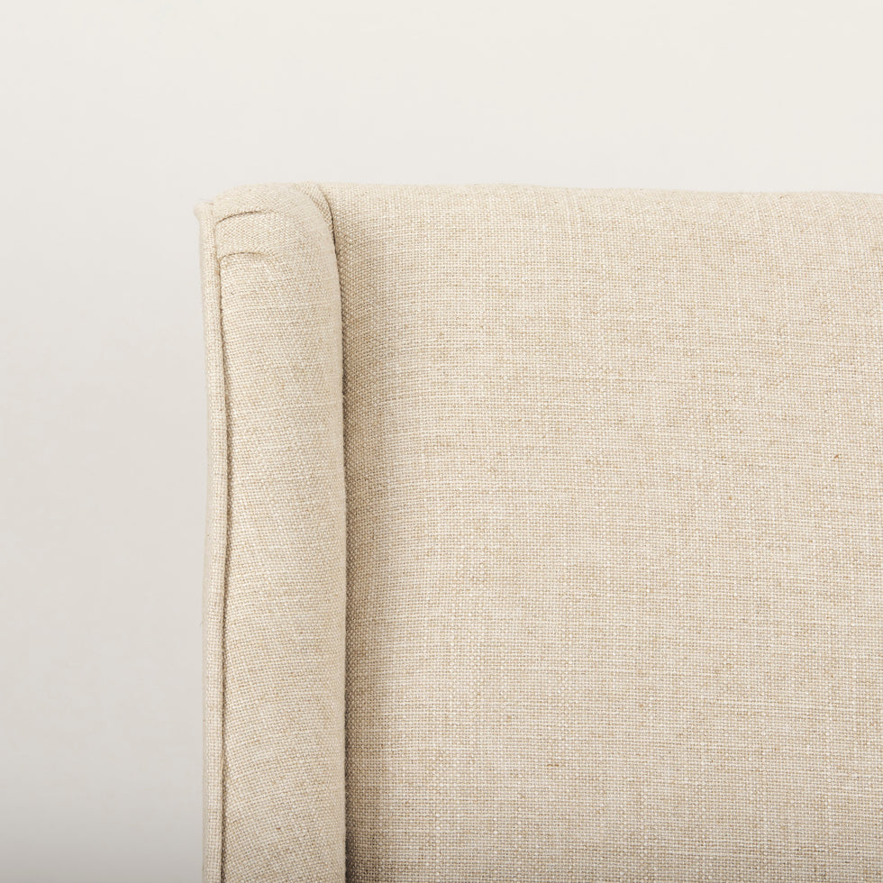 Mercana - Kensington Dining Chair in Brown/Cream, Solid Wood