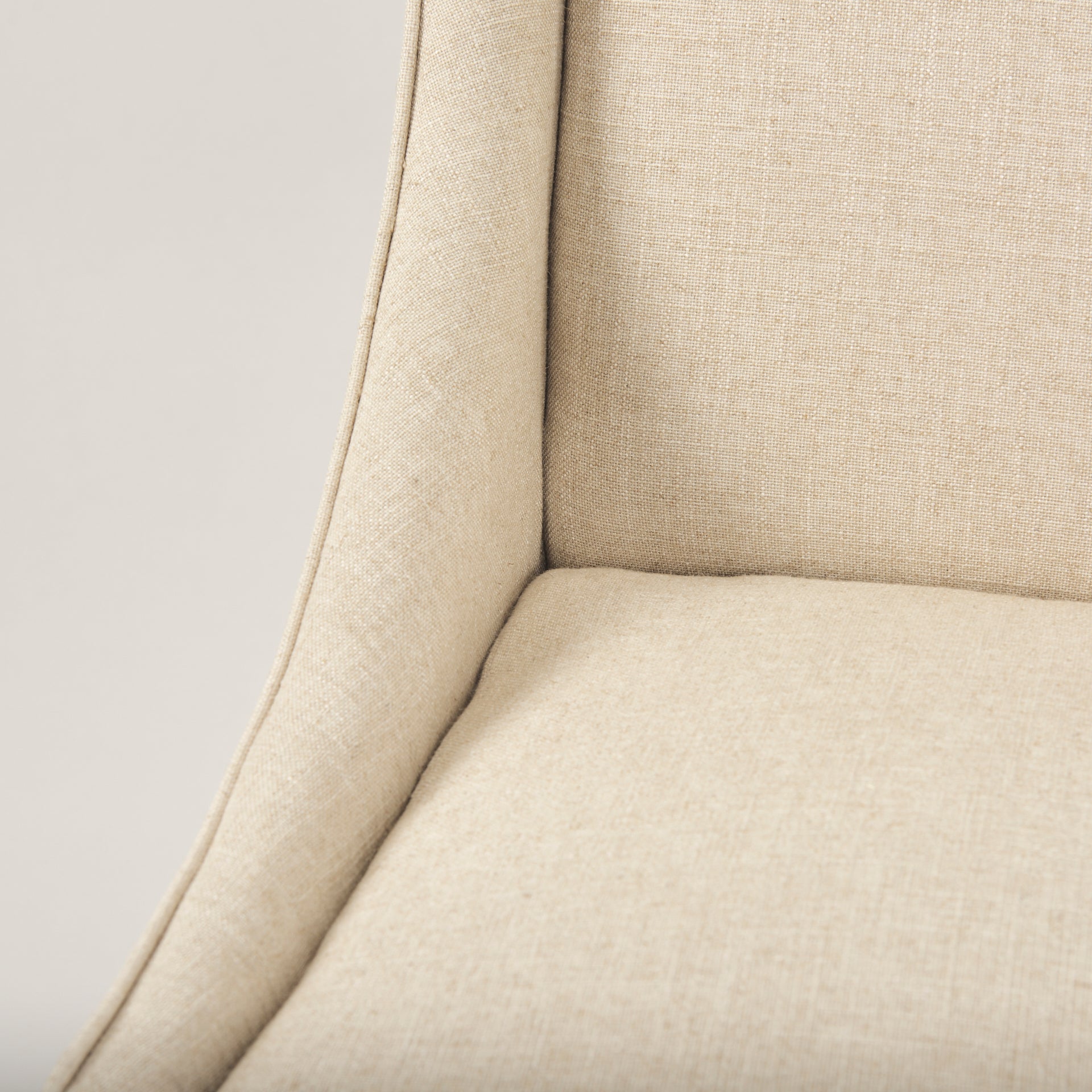 Mercana - Kensington Dining Chair in Brown/Cream, Solid Wood