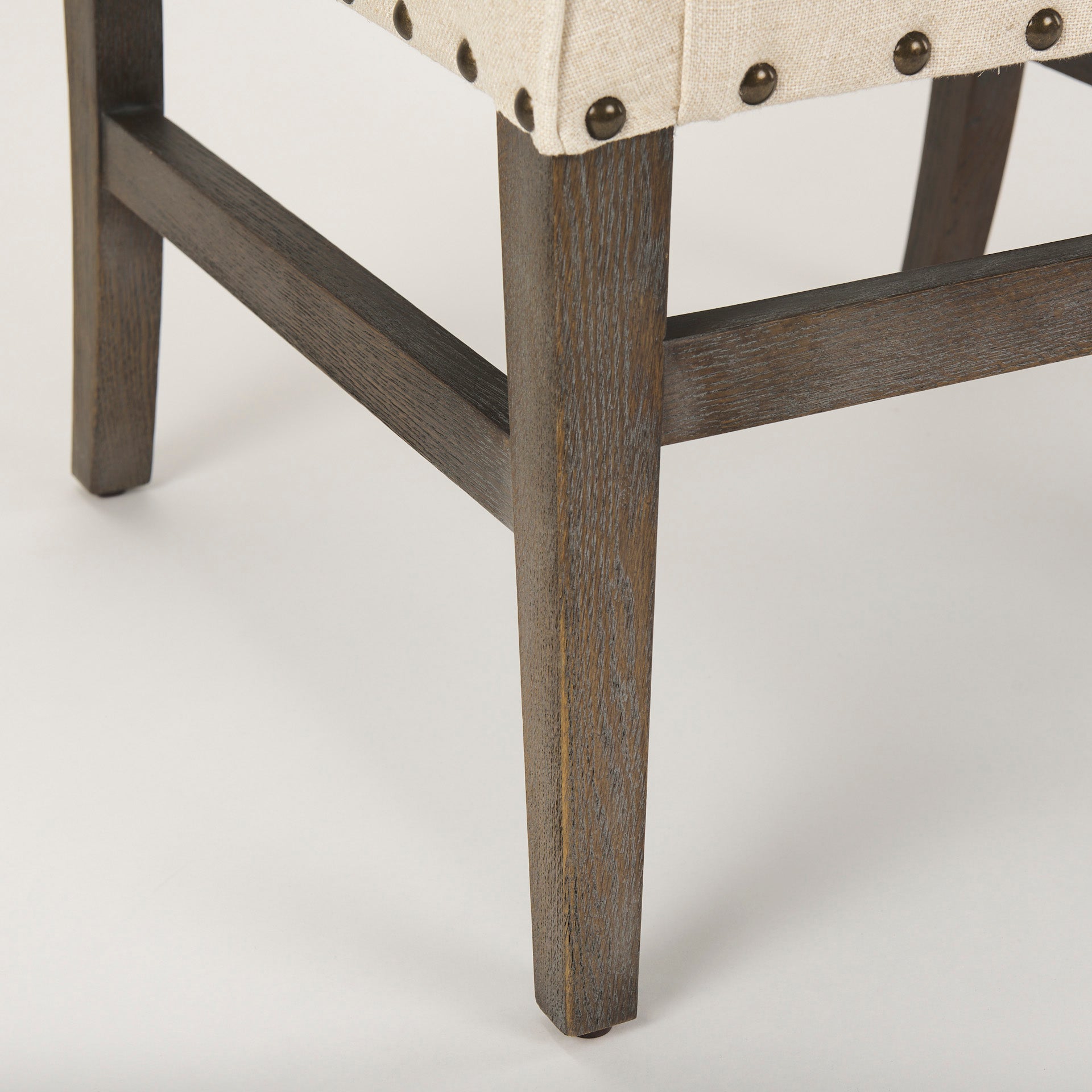 Mercana - Kensington Dining Chair in Brown/Cream, Solid Wood