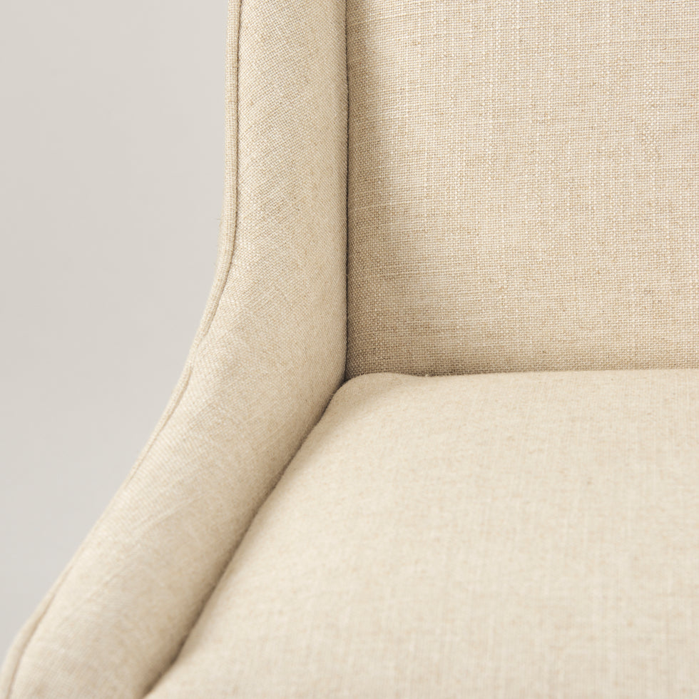 Mercana - Kensington Upholstered Seat Bar/Counter Stool in Cream, Wood