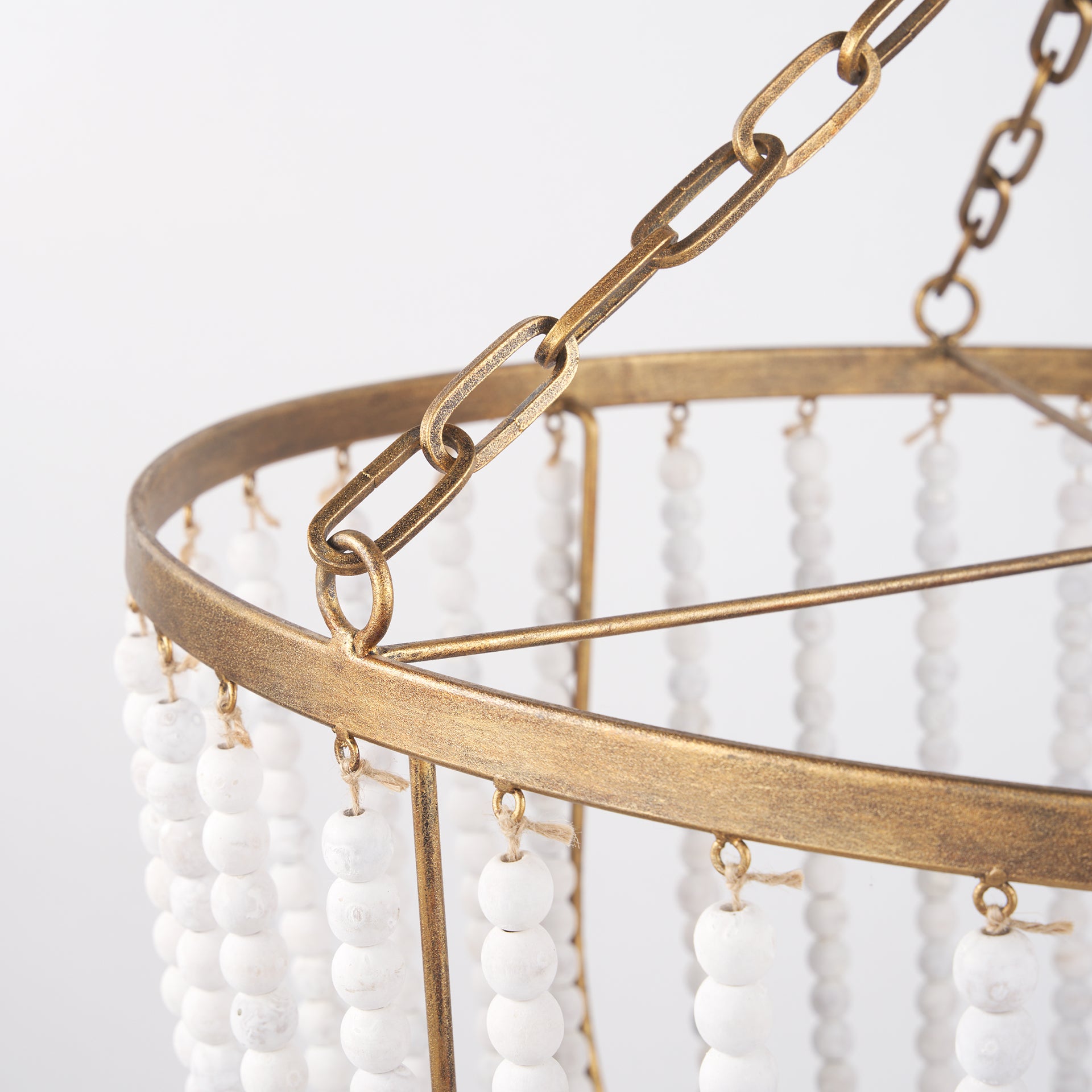 Mercana - Rhone Chandelier in Gold, Metal/Wood