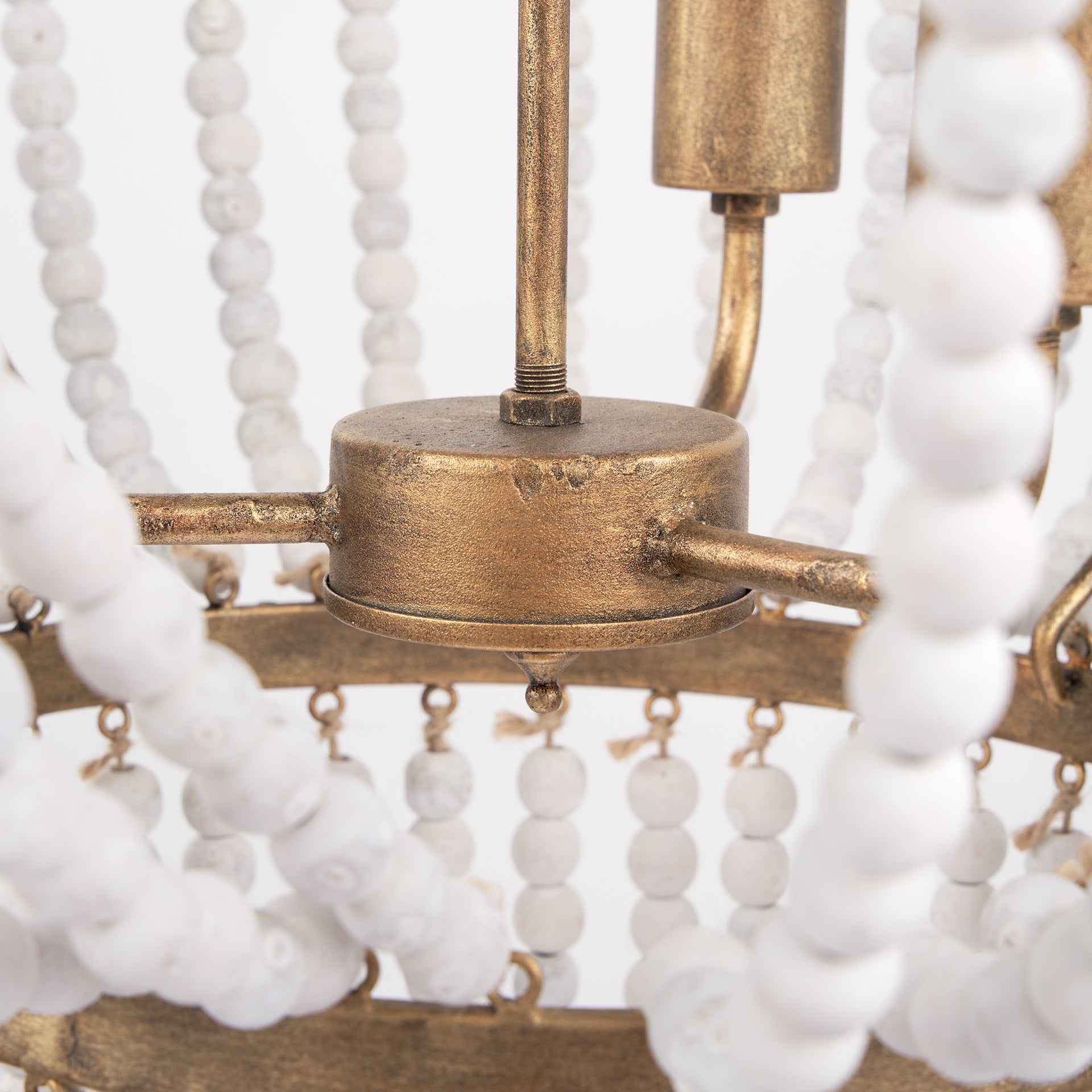 Mercana - Rhone Chandelier in Gold, Metal/Wood