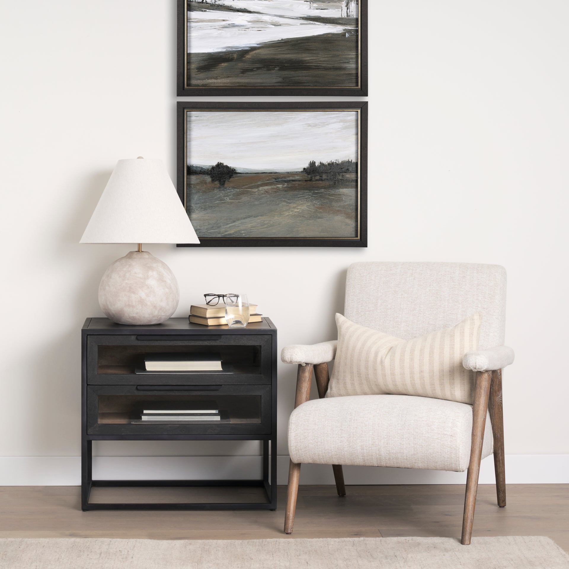 Mercana - Nico Accent Chair in Brown, Fabric