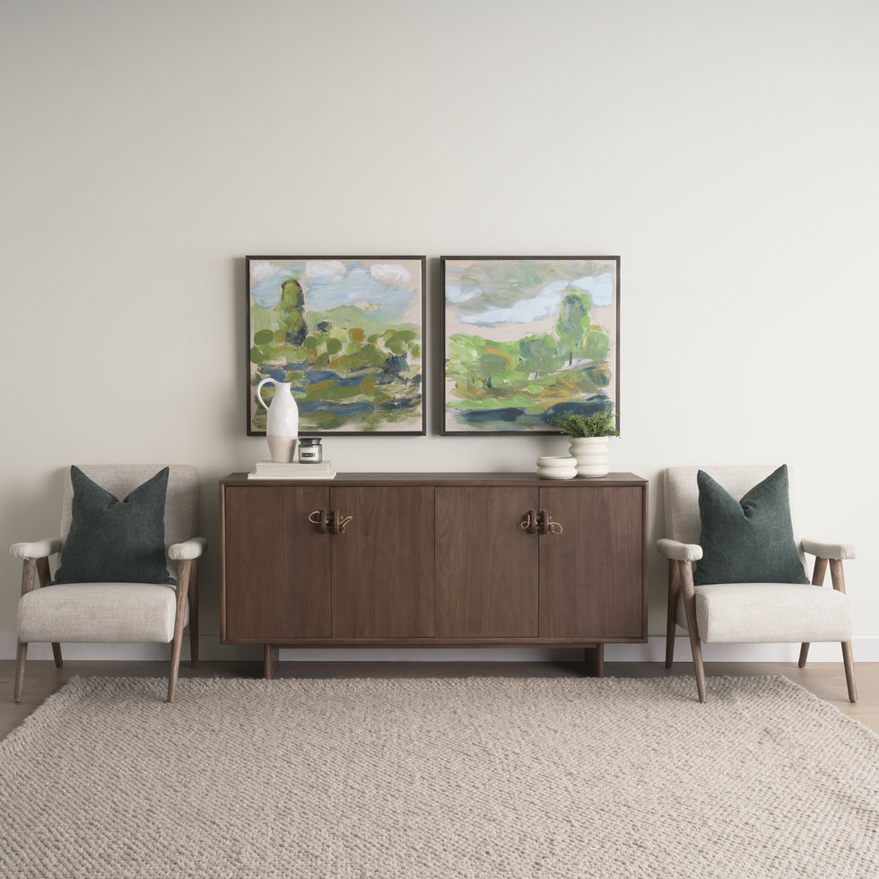 Mercana - Nico Accent Chair in Brown, Fabric