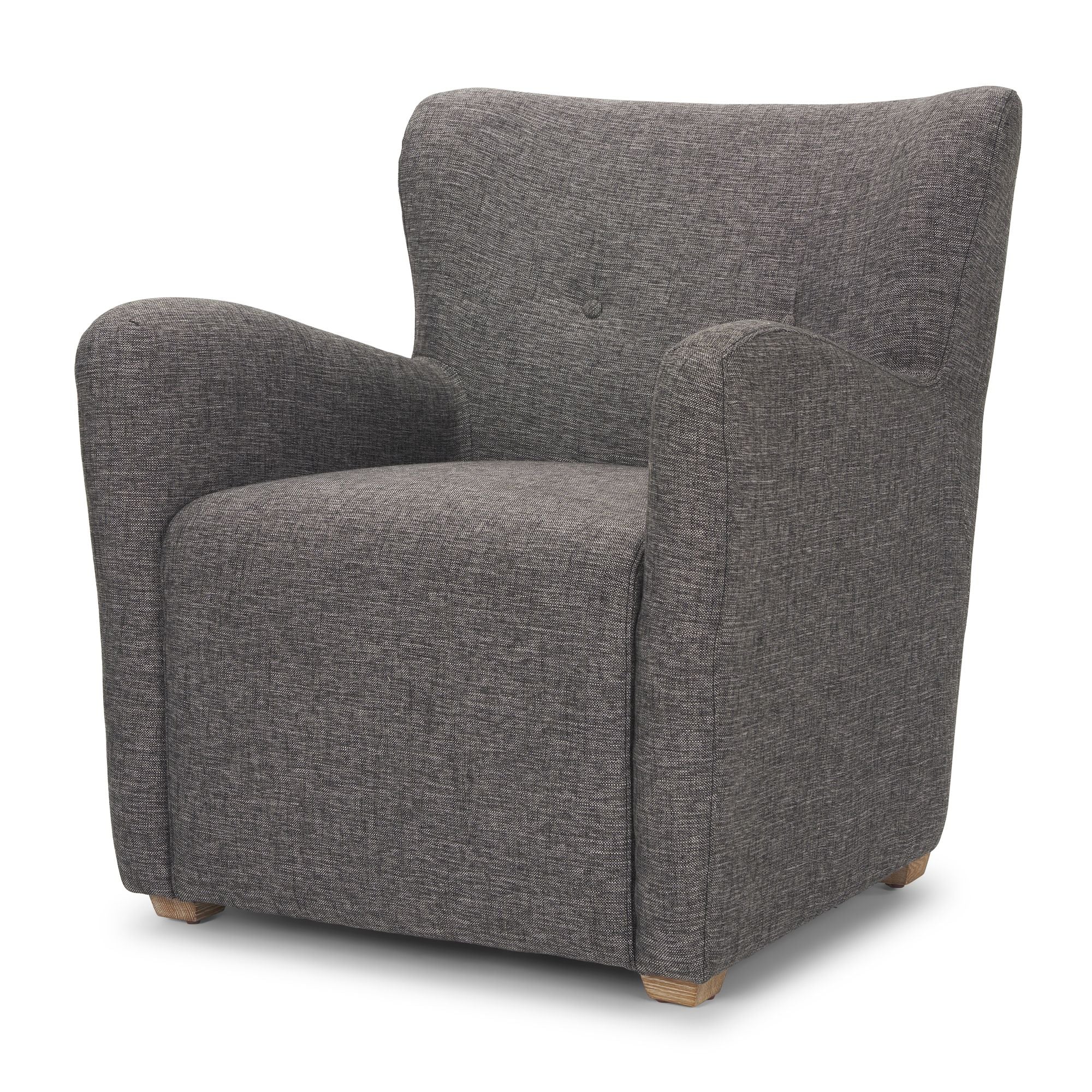 Mercana - Dunstan Accent Chair in Gray, Twill Fabric