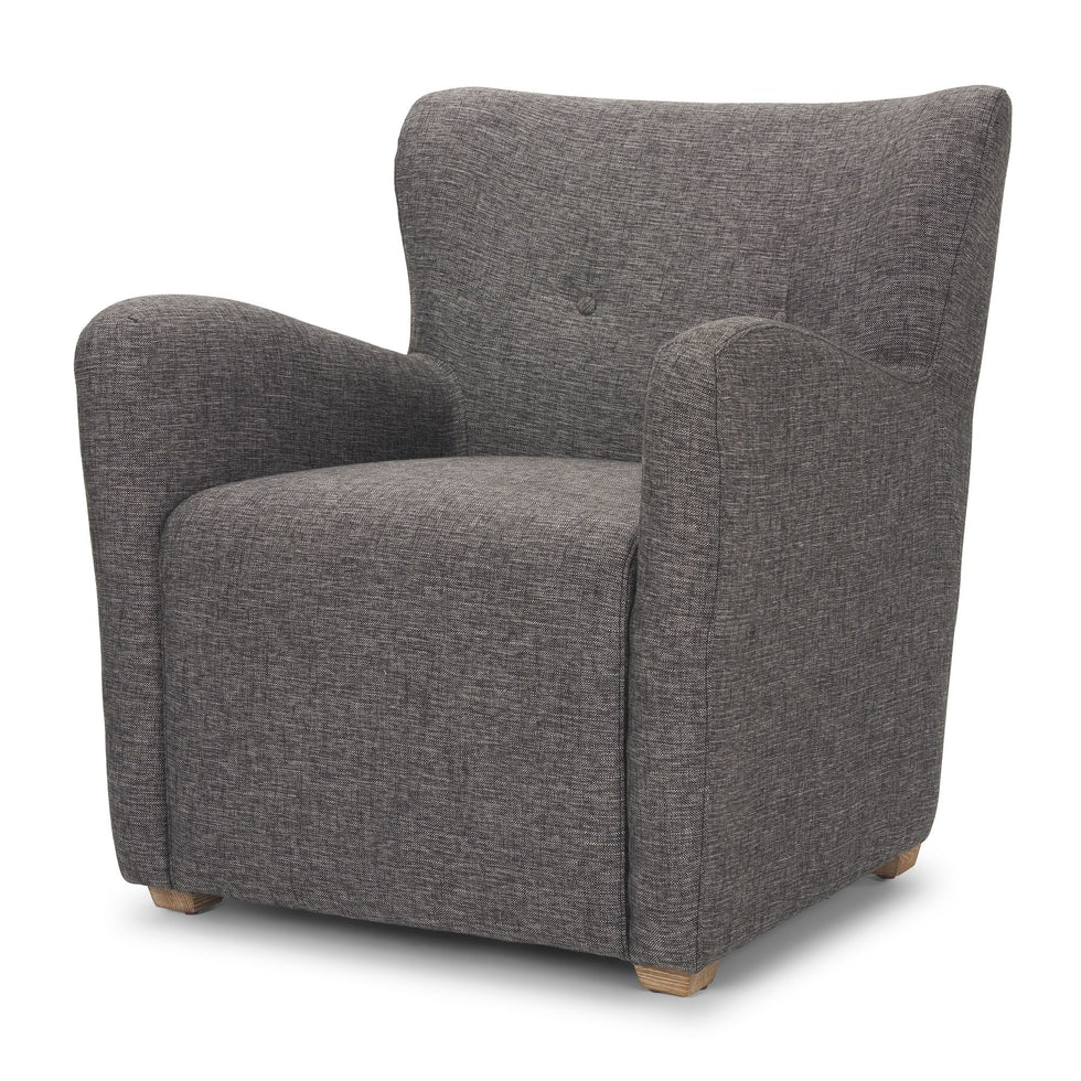 Mercana - Dunstan Accent Chair in Gray, Twill Fabric
