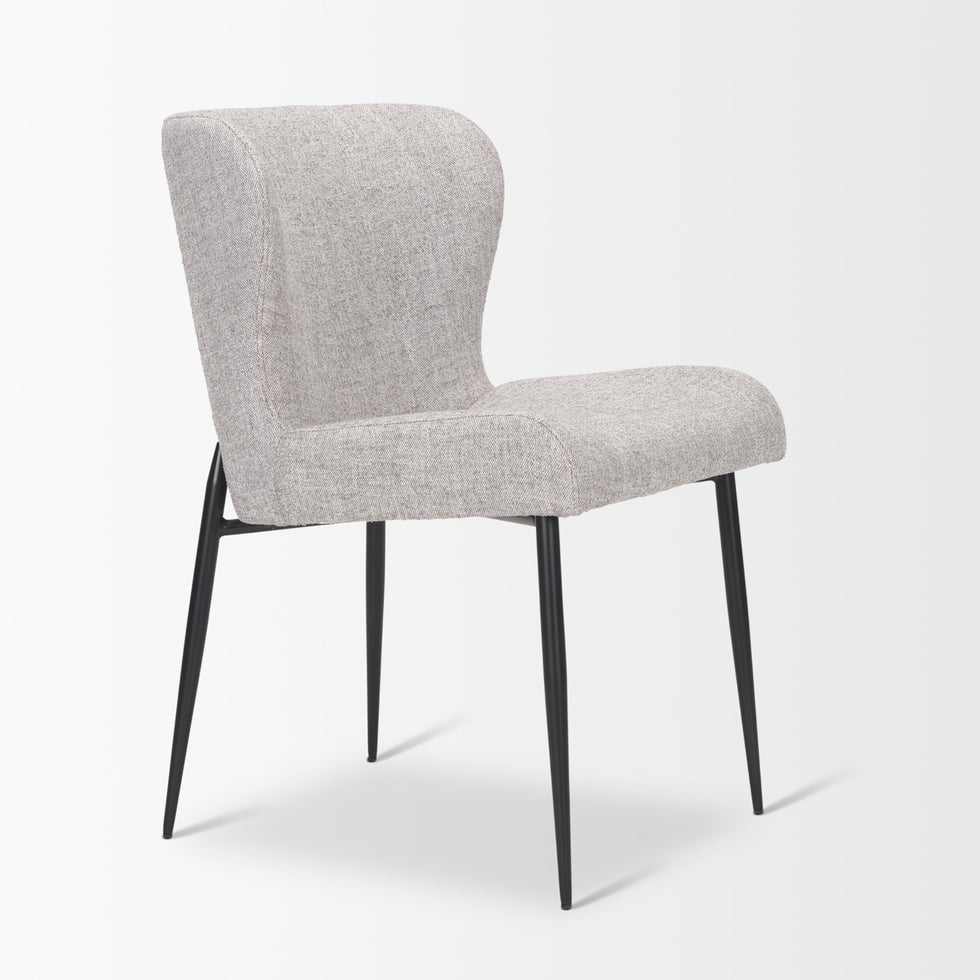 Mercana - Hartt Dining Chair in Gray, Fabric