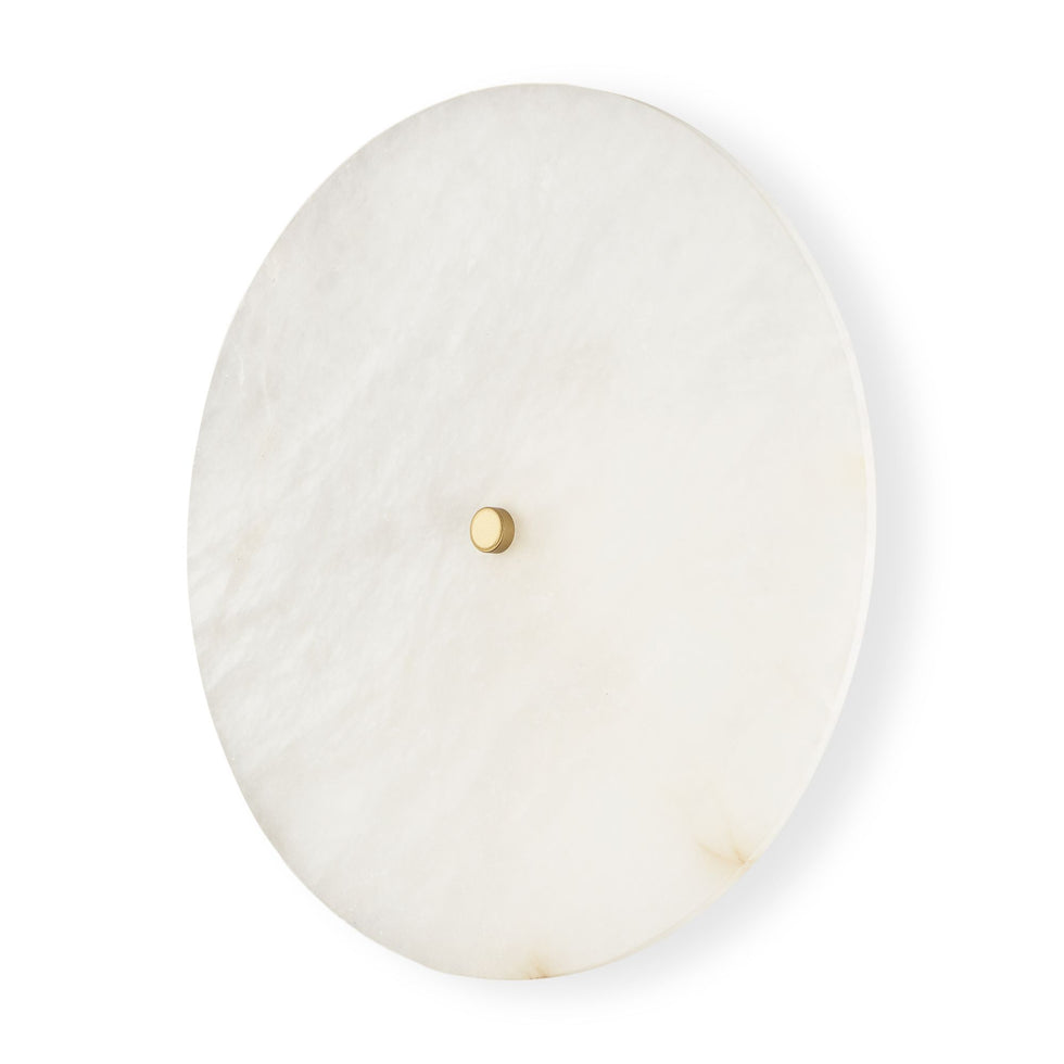 Mercana - Dolly Brushed Gold Metal with Alabaster Shade 4-Light Wall Sconce