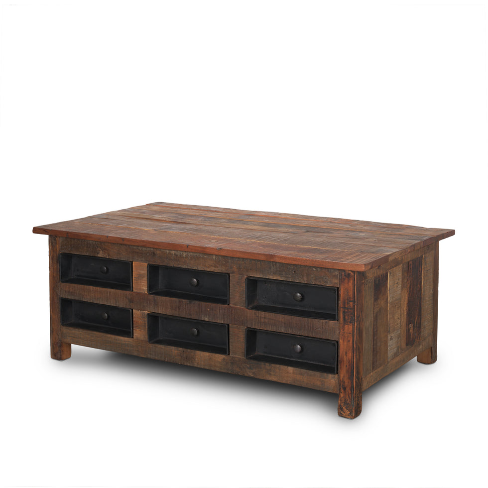 Mercana - Wilton Coffee Table in Brown, Solid Wood